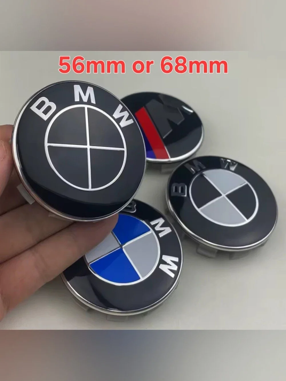 4 BMW 56mm Or 68 Floating Wheel Rim Center Caps 6 Colors To Choose From